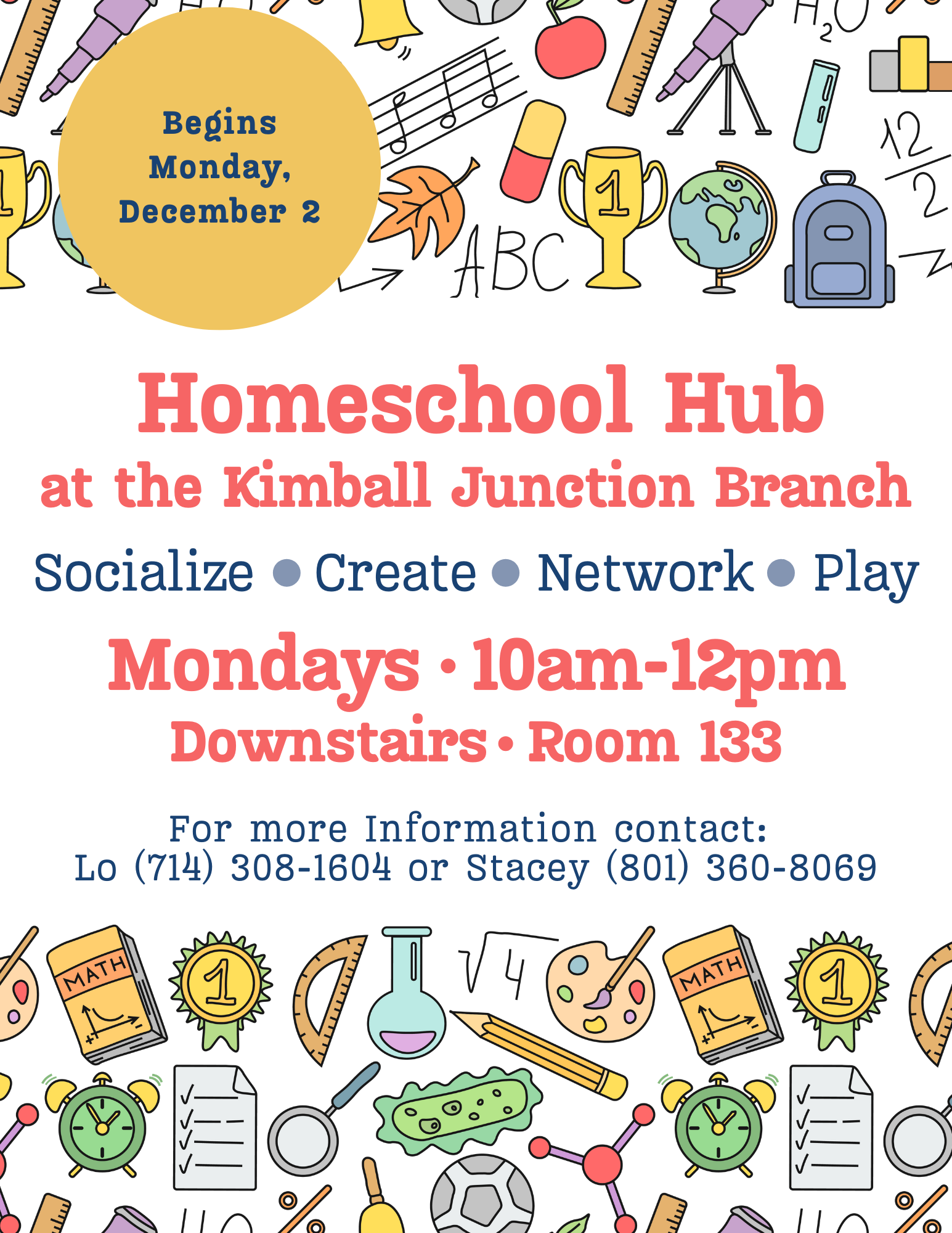 Homeschool Hub at the Kimball Junction Library