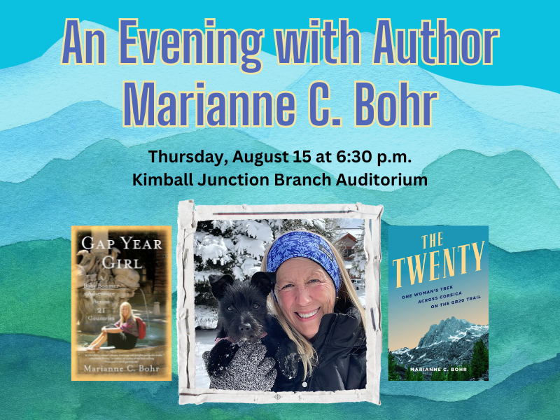 An Evening with Author Marianne C. Bohr