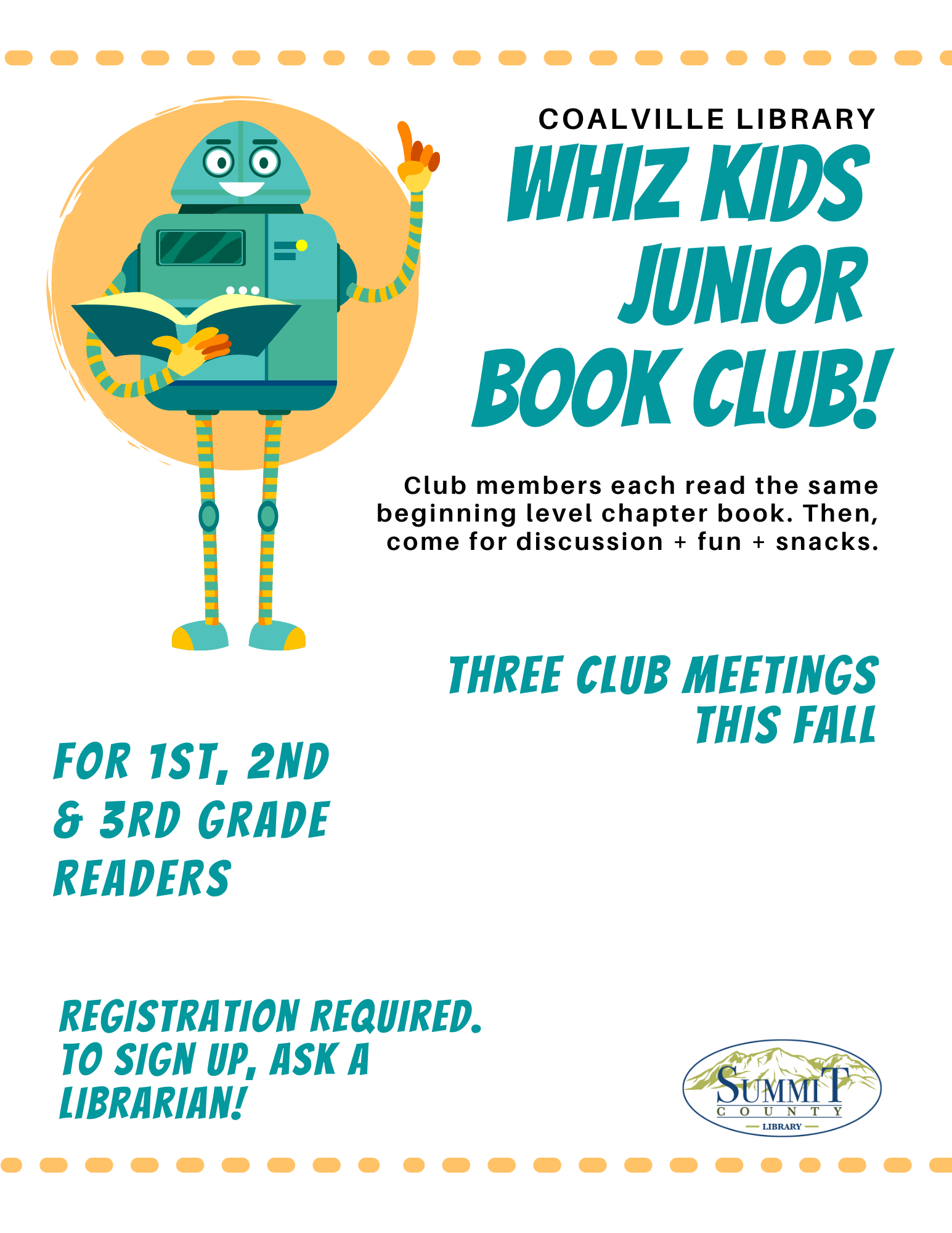 Whiz Kids Junior Book Club at Coalville