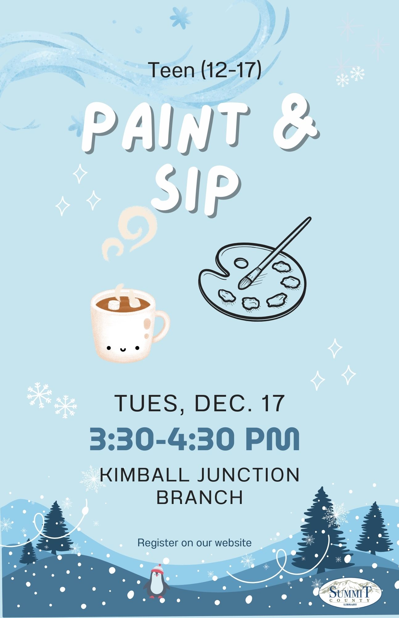 Teen Paint and Sip at Kimball Junction