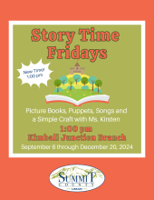 Story Time Fridays at the Kimball Junction Branch