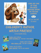 Children’s author  watch parties